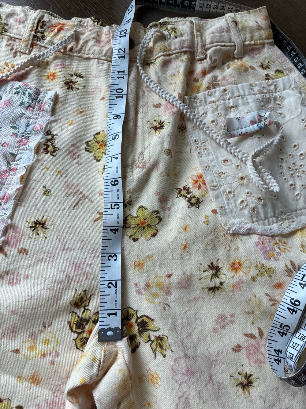 POL Cream Floral Patchwork Track Joggers - Picture 9 of 10